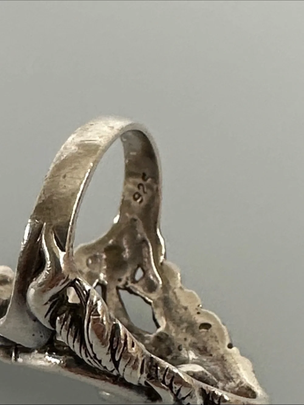 925 Sterling Silver Mermaid Statement Ring - Picture 4 of 6